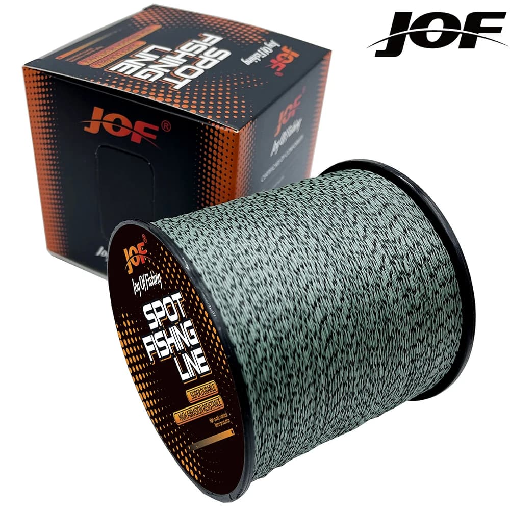Fil de pêche invisible 0.14-0.5mm super résistant 8 brins tressés 500m gris-vert pour rivière
