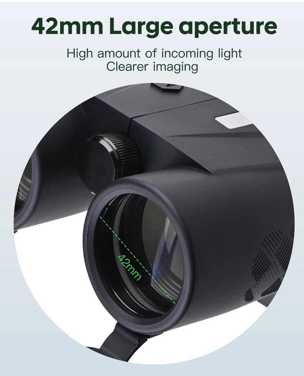 Jumelles télémètre laser HOYOOTI 10x42 : télémètre longue portée étanche IP65 pour chasse et golf
