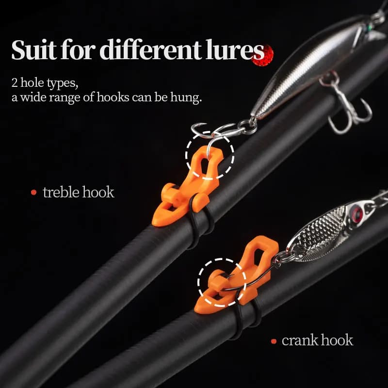 Porte-leurres sécurisé LINNHUE pour canne à pêche - Support de hameçons et leurres (20-30 pièces) -
