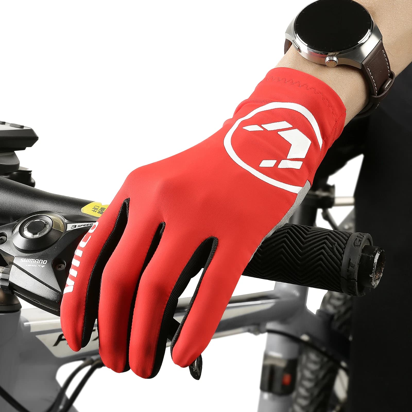 Gants vélo coupe-vent Breaking Wind - Antidérapants pour course route et VTT hommes femmes