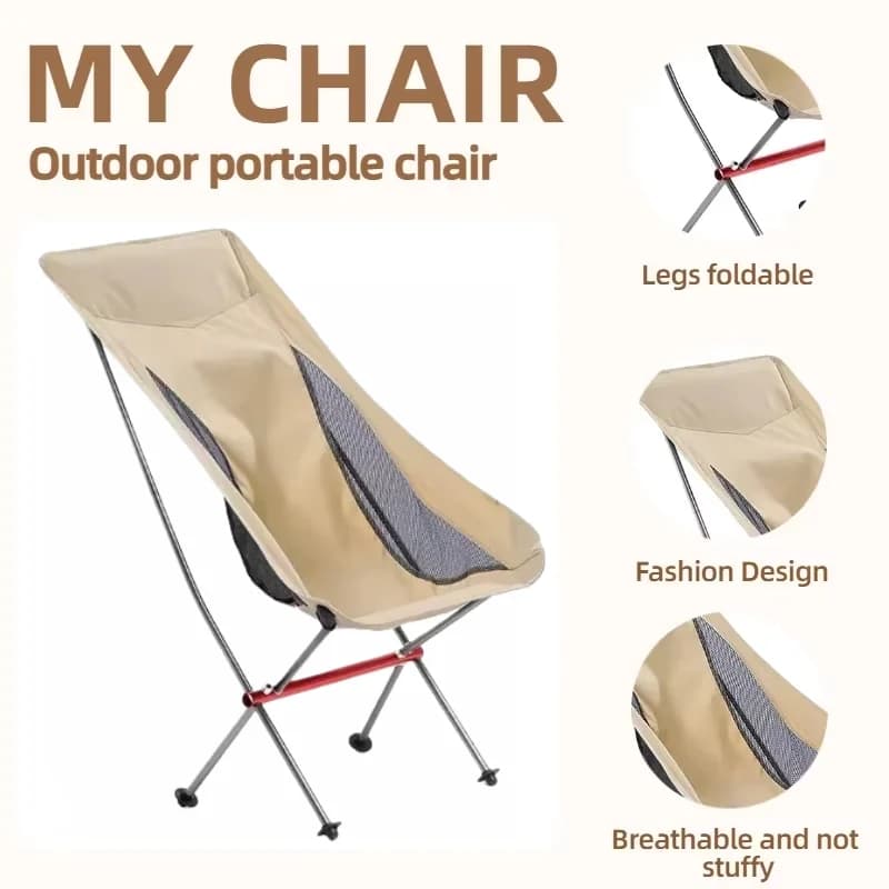 Chaise longue pliante Widesea pour pêche et plage - Siège détente confortable camping et voyage loisirs