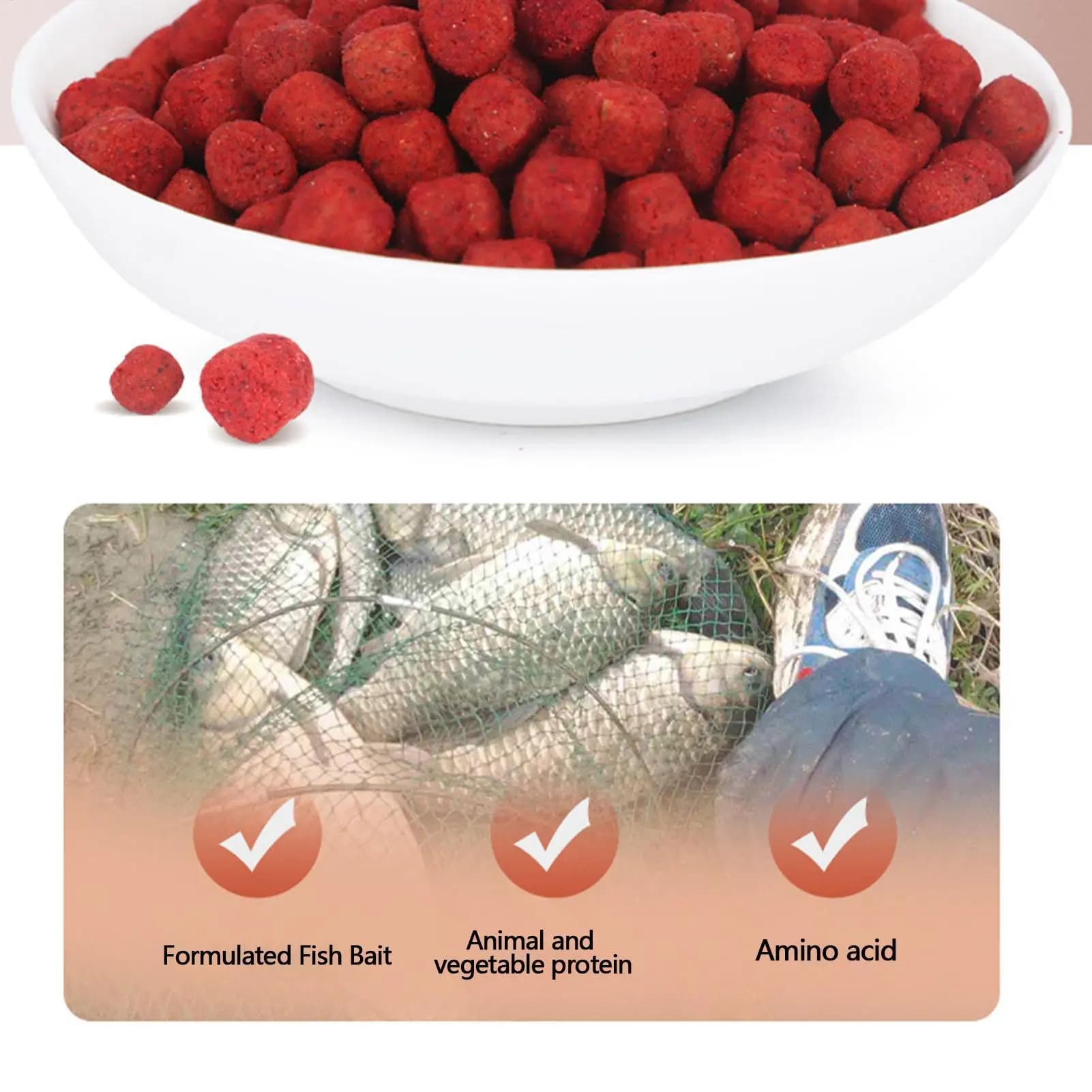 Attractant naturel haute concentration pour perche carpe blanche tilapia pêche appâts
