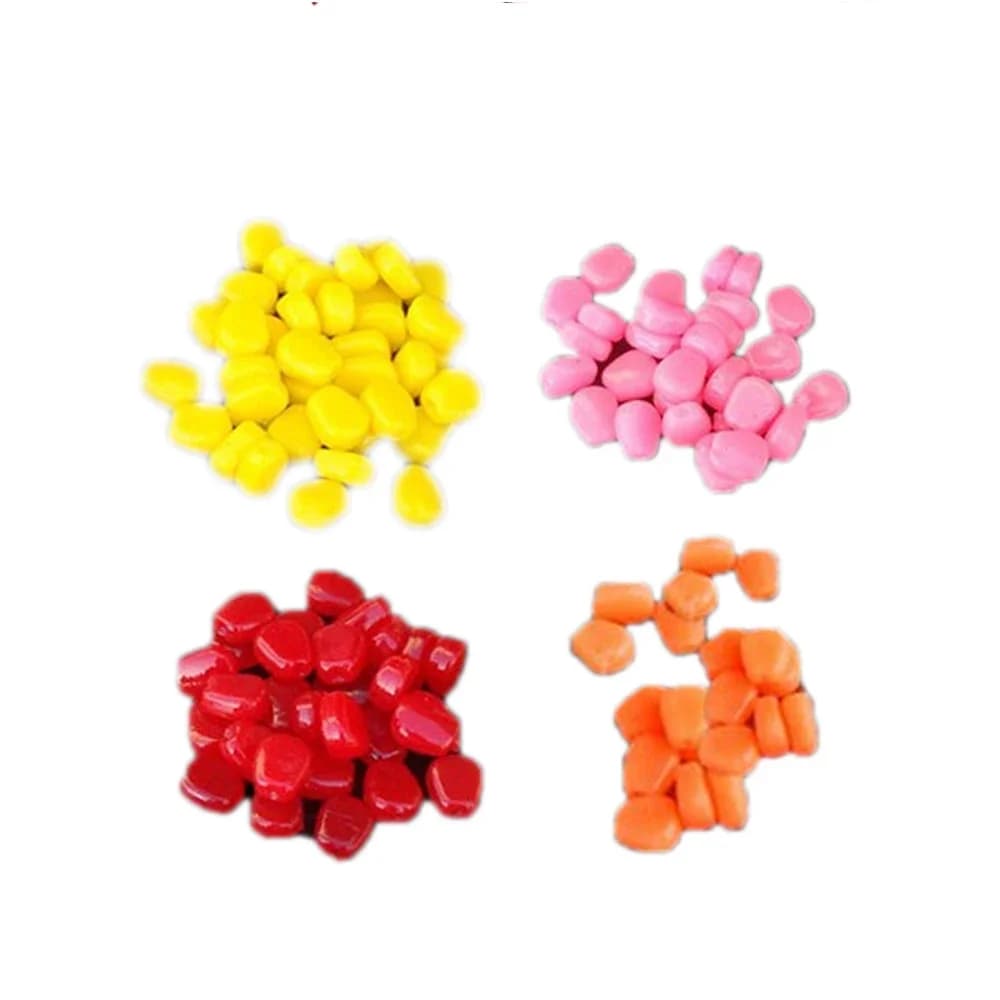Appâts souples silicone maïs immergé 100 pièces - arôme puissant pour carpe et poissons blancs