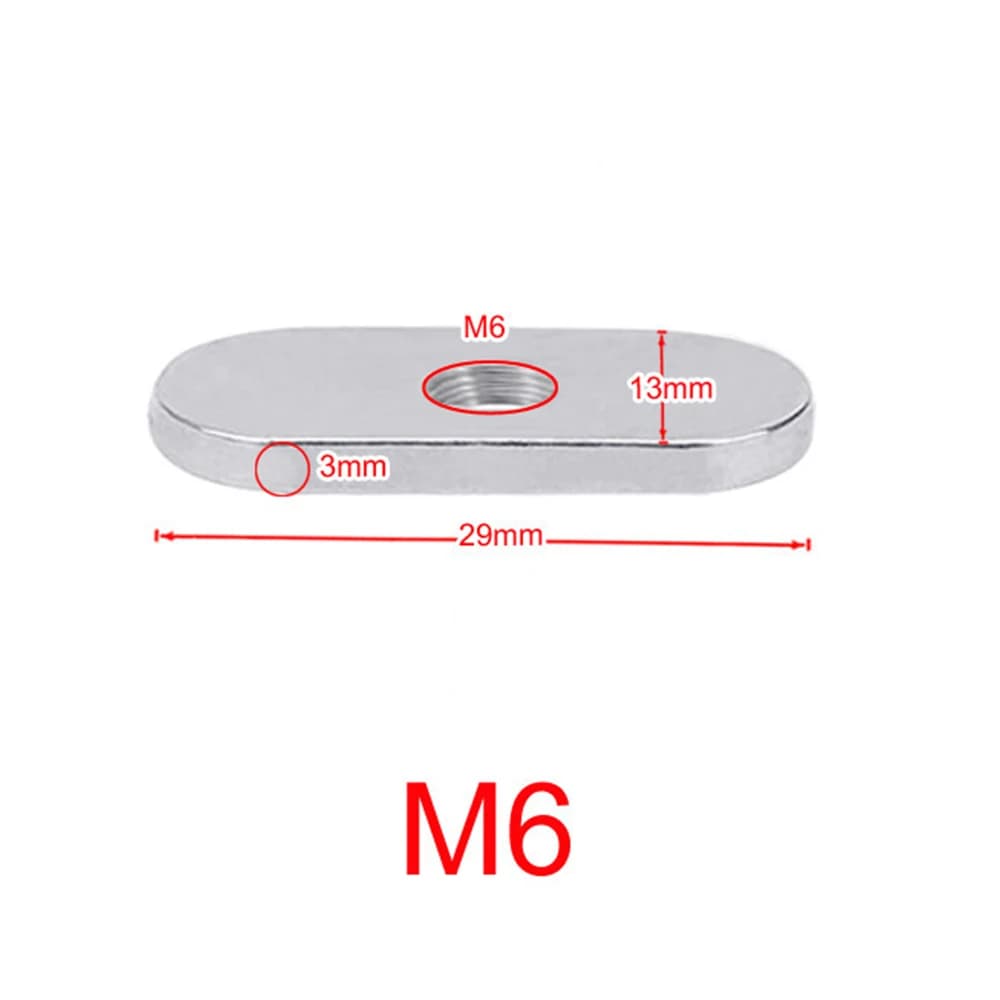 2 écrous coulissants inox pour rails de kayak - Fixation M5/M6 pour supports de cannes et accessoires de pêche