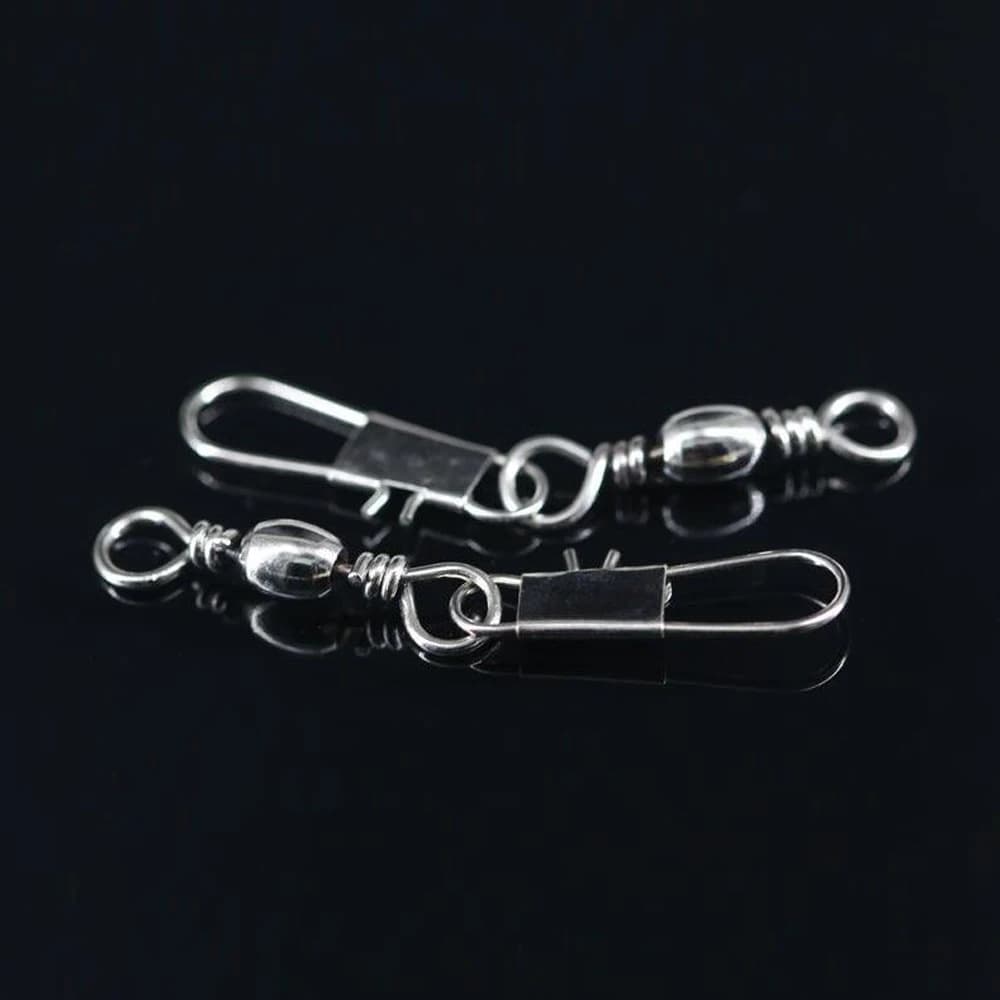 Connecteur de Leurres à Rouleaux en Acier Carbone pour Brochet 20-100 Pièces Accessoires Pêche