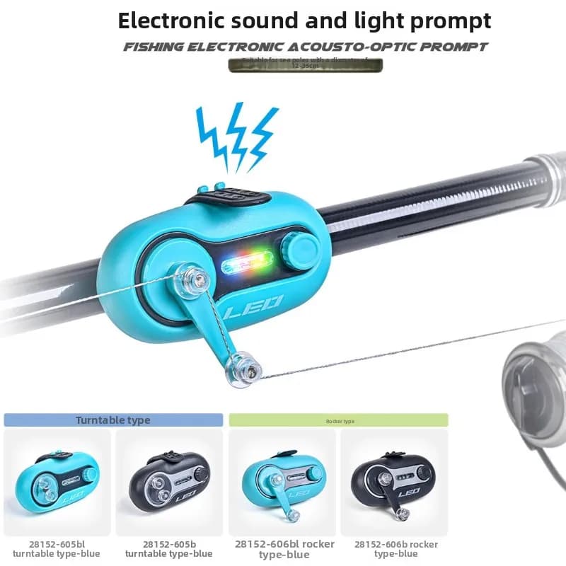 Alarme électronique buzzer indicateur morsure pour pêche mer - Sirène et lumière d'alerte