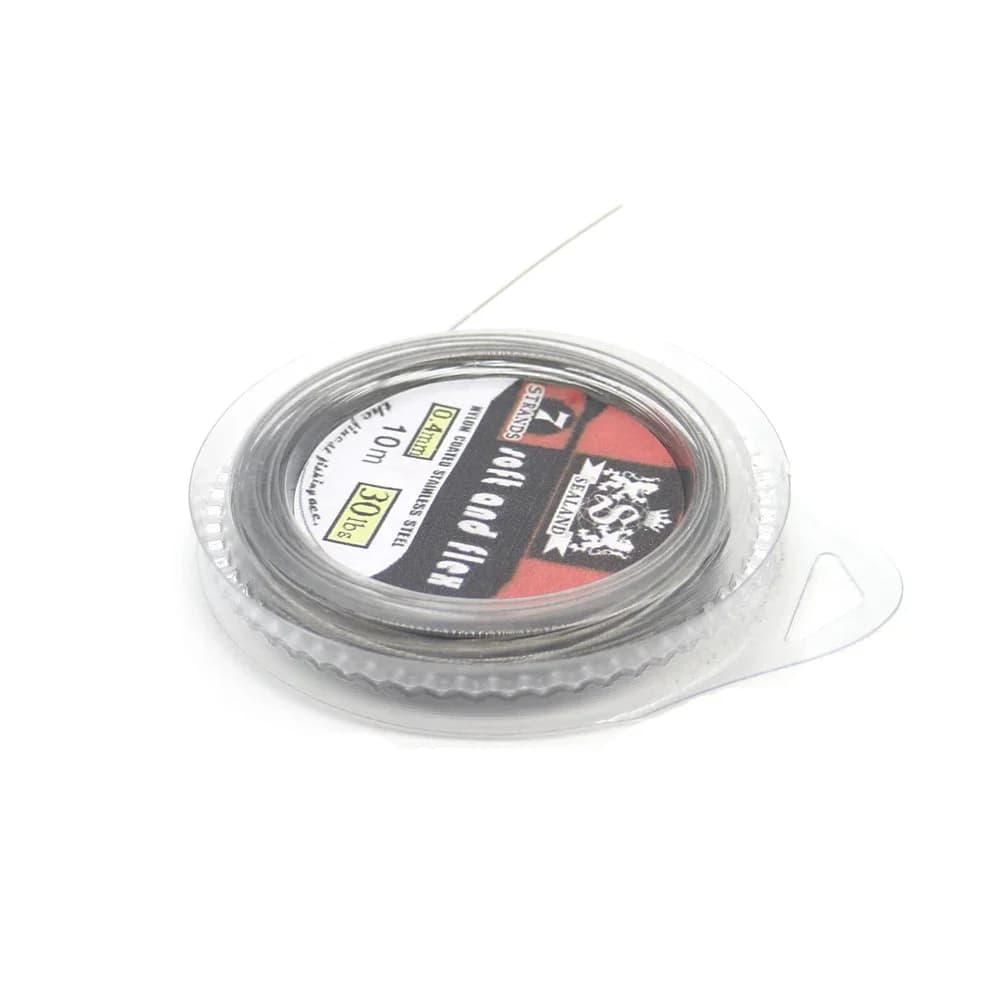 Ligne leader en acier tressé 7 brins anti-corrosion 10m pour pêche au leurre et jigging