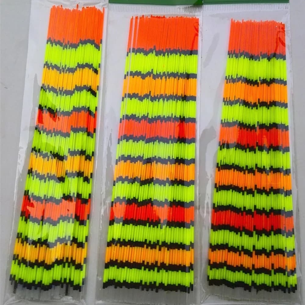 10 flotteurs pêche queue droite cône pointe visibilité accrue dérive accessoires équipement
