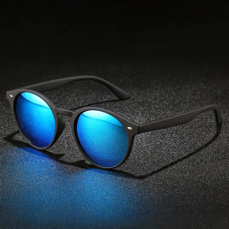 Lunettes de soleil polarisées rondes vintage - UV400 pour conduite et pêche confortable