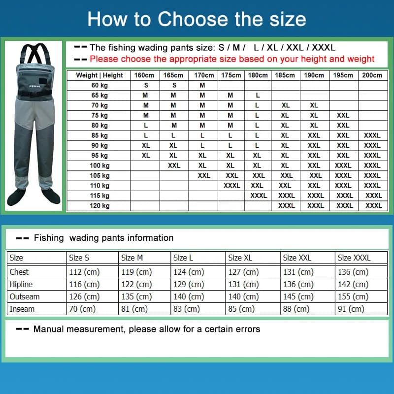 Waders de pêche étanches 3 ou 5 couches pour homme et femme, avec chaussettes néoprène et bretelles