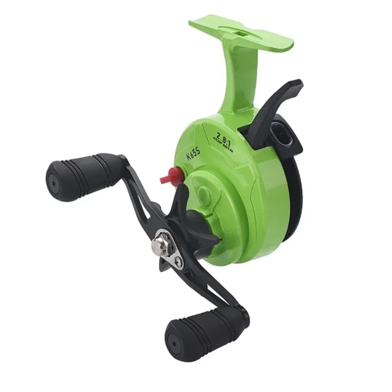 Moulinet pour pêche sur glace Lizard Free runner avec bobine EVA interchangeable métal ou plastique