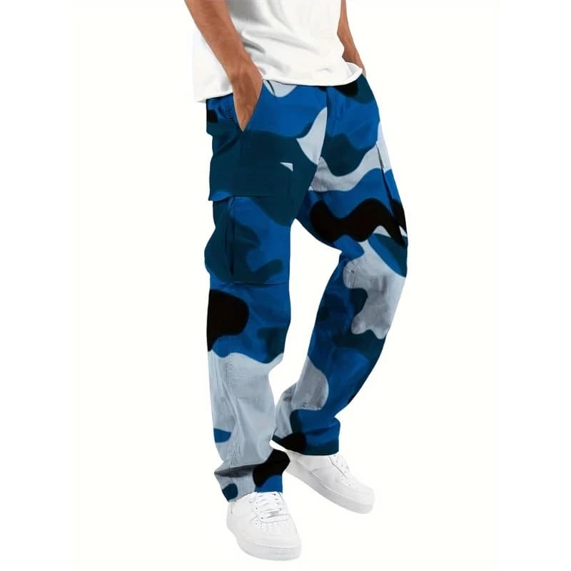 Salopette camouflage 2024 homme mode printing outdoor droite corde pêche décontractée vêtement