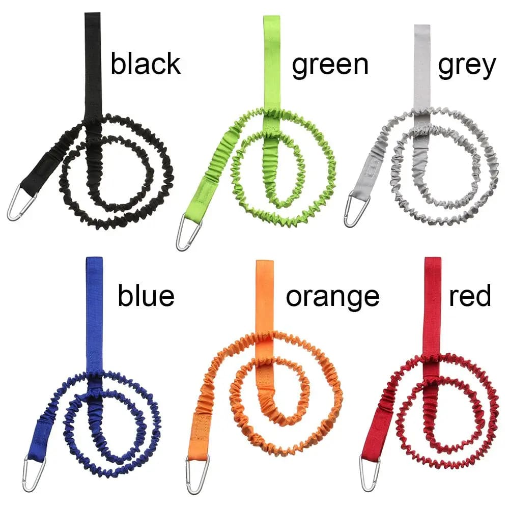 Longe de sécurité élastique paddle board kayak leash surf avec mousqueton pour rame canne