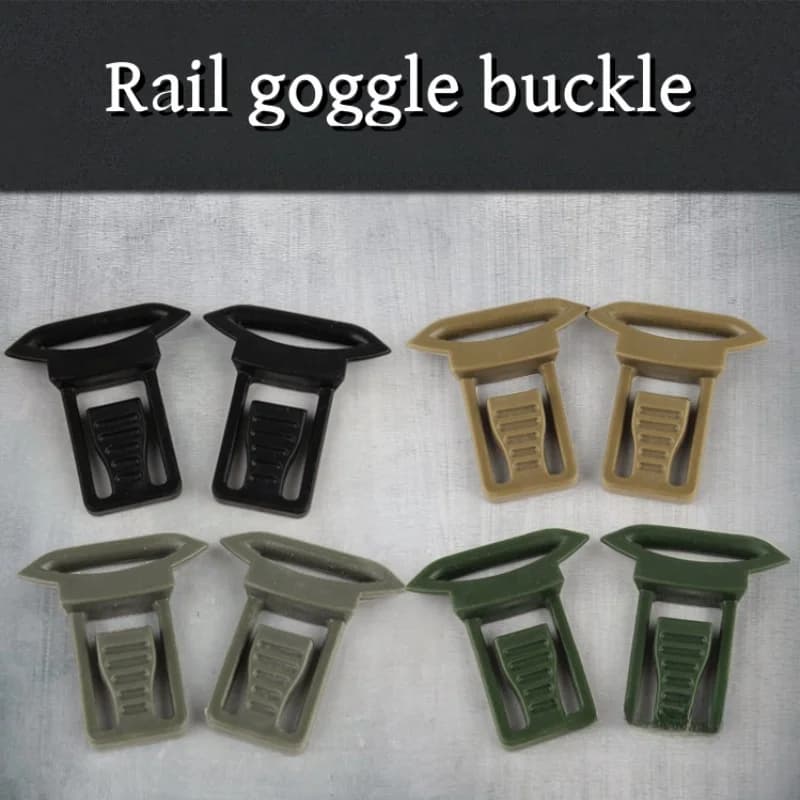 Clip fixation lunettes sur rail casque, accessoire montage guide portable paintball camping