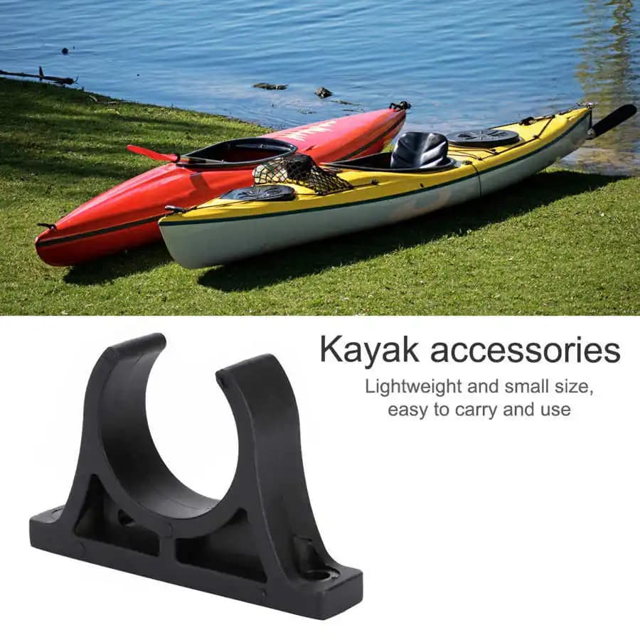 Porte-pagaies kayak 2 pièces - Fixations plastique pour canoës et bateaux de pêche accessoires