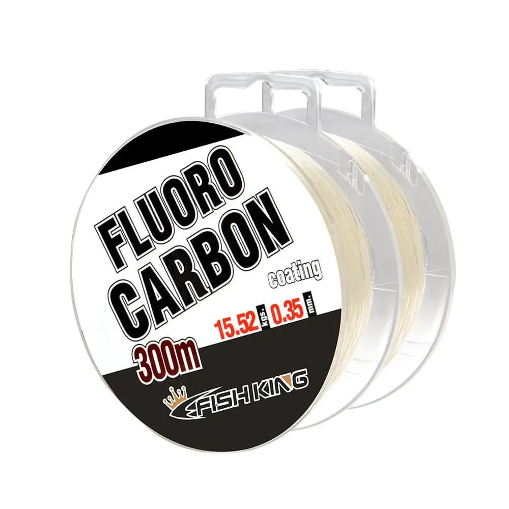 Ligne de pêche fluorocarbone Full Sink 300m pour carpe, leader japonais 100% monofilament 0.30 à 0.50mm