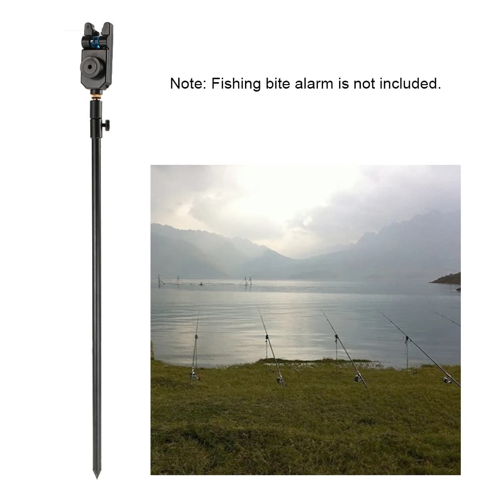 Support réglable pour cannes à carpe en alliage aluminium extensible 48-75cm avec repose détecteur
