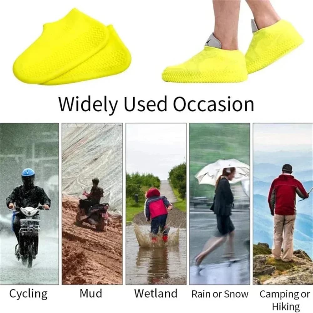 Protège-chaussures imperméables réutilisables adulte enfant - Couvre-chaussures anti-dérapant pluie