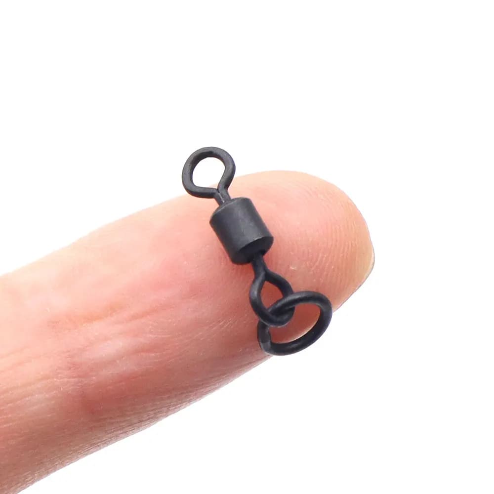 Émerillons flexibles 20 pièces pour montages carpe - Émerillons rotatifs chod rig et hair rig