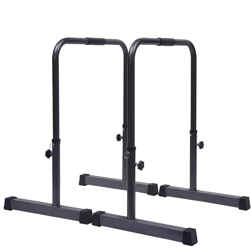 Barres parallèles ajustables pour dips et tractions - Barre de musculation solide pour entraînement à domicile