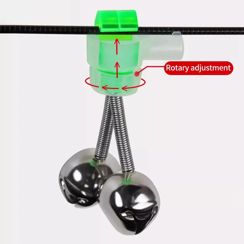 Lot de 5 ou 10 indicateurs de touches clipables - Alarme à clip et clochette verte ABS pour détecter les touches