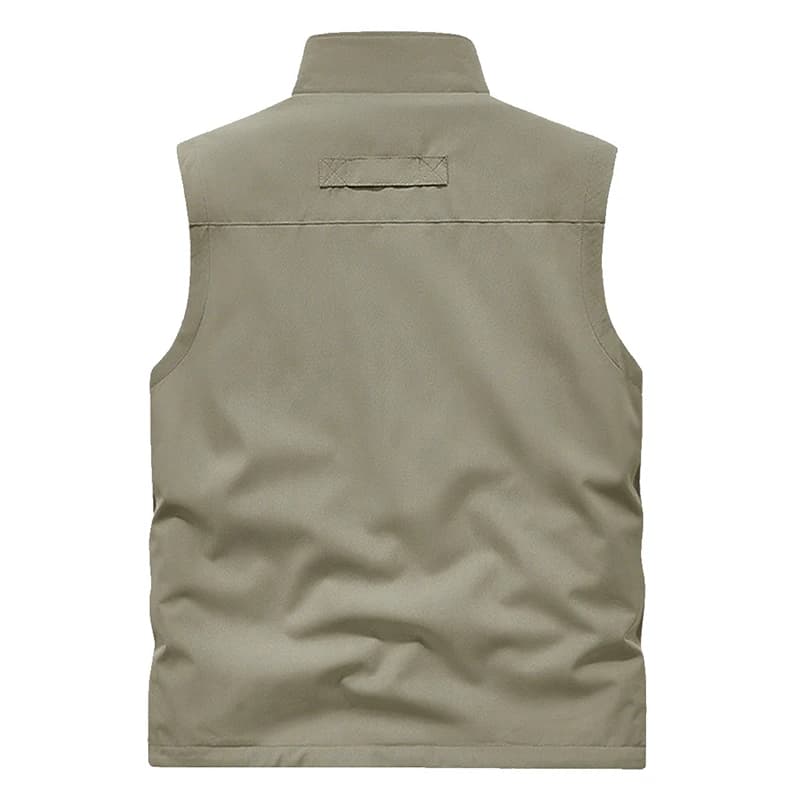 Veste polaire chaude hiver pêche photographe coupe-vent col montant double face homme