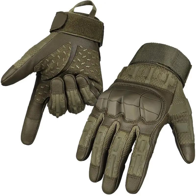 Gants vélo écran tactile cuir PU pêche chasse - airsoft tir outdoor sport protection main