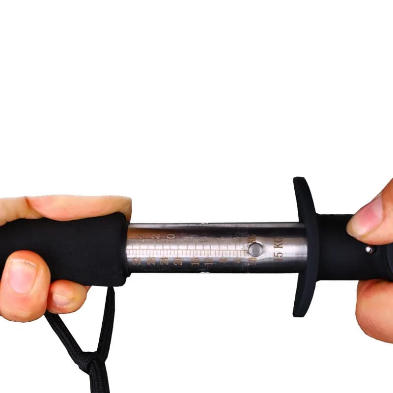 Pince à lèvres portable pour poisson avec pèse-poisson et mètre ruban - Outil de pêche en acier inoxydable