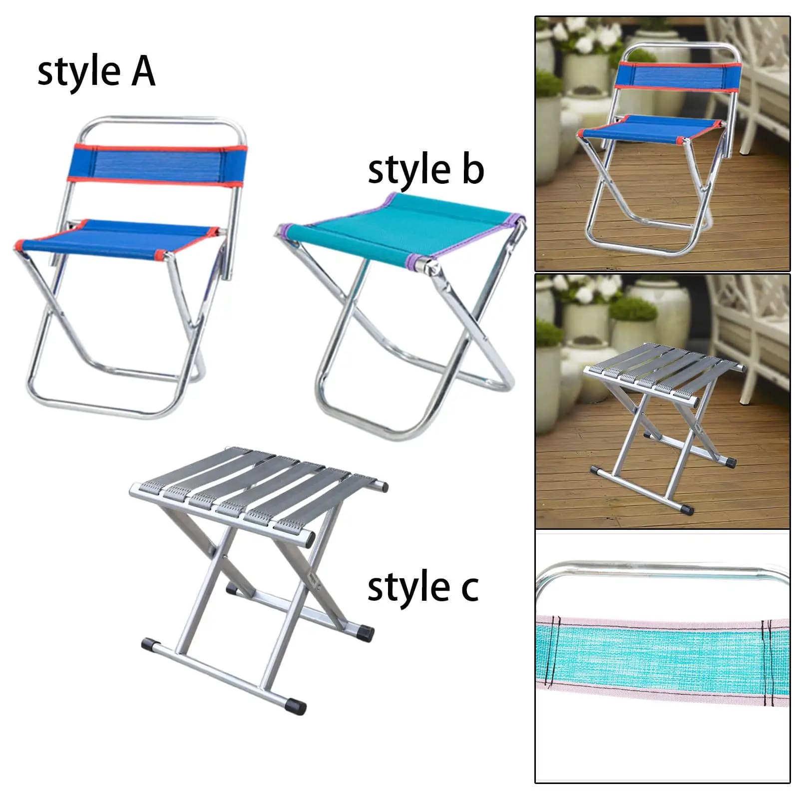 Repose-pieds pliant compact pour chaise camping pêche jardin et balcon confort supplémentaire