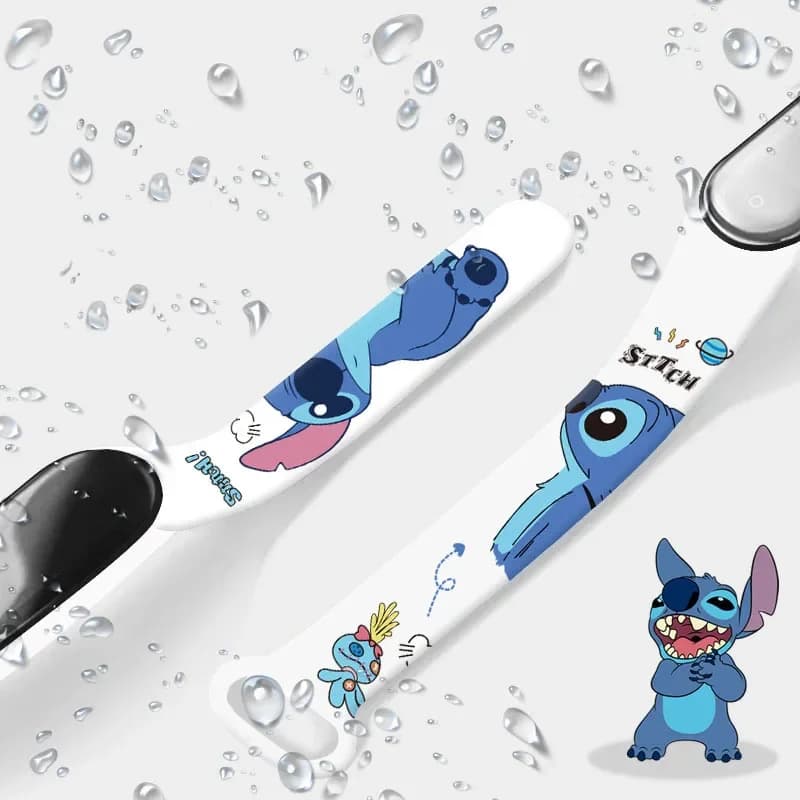 Montre enfant Disney Lilo et Stitch électronique LED lumineuse étanche - Idée cadeau anniversaire sport silicone