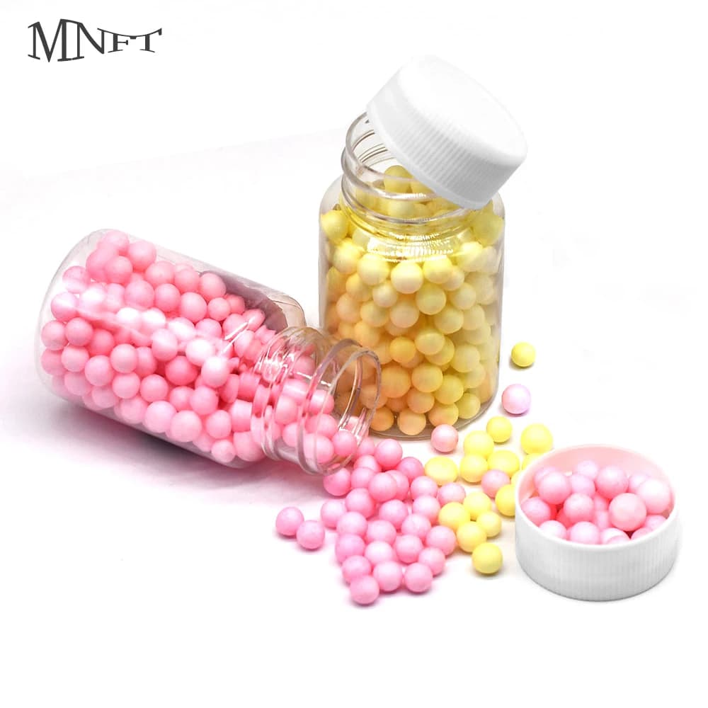 Flotteurs boules charnus MNFT 2 bouteilles - appâts pop-up particules flottantes pêche carpe