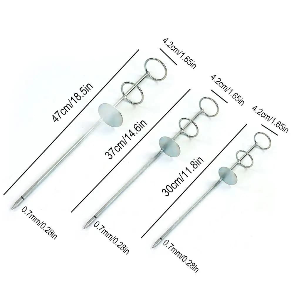 Support double pour canne mer réglable en métal - Bracket acier insertion sol