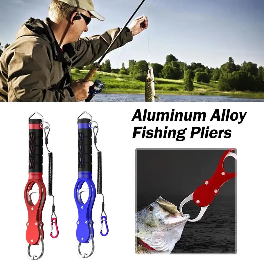 Pince à prise pour poisson grip aluminium avec balance pêche plombée accessoire portable