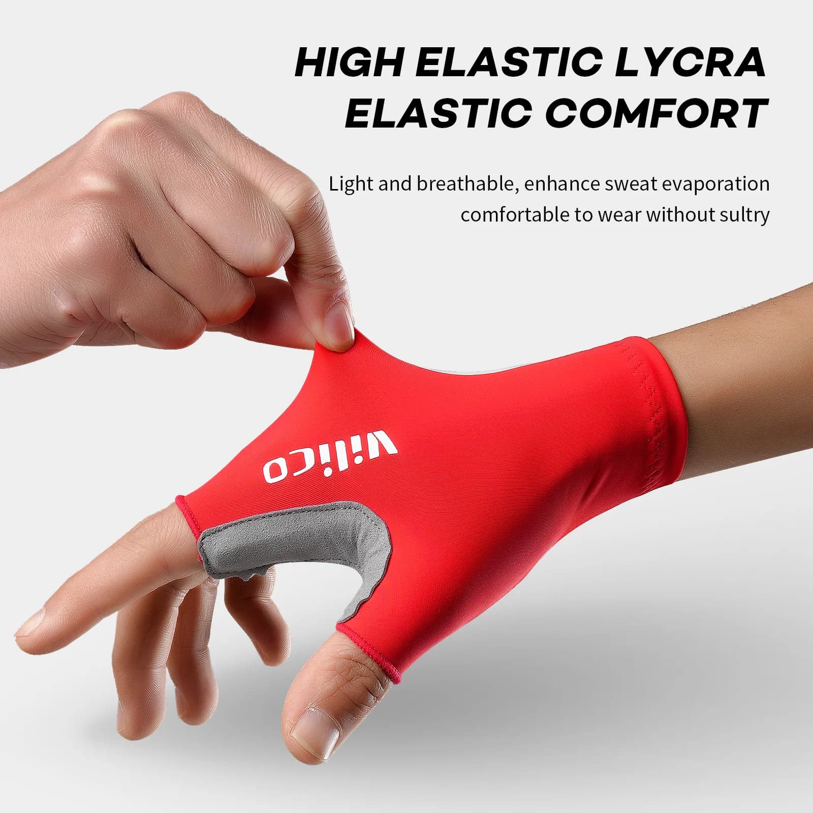 Gants cyclisme Breaking Wind demi-doigts - Performance aérodynamique pour course et VTT