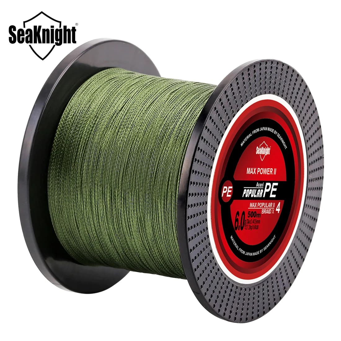 Ligne de pêche tressée Seaknight TP PE 500M 1000M 8-80LB pour carpe et pêche sportive