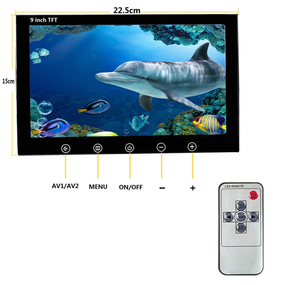 Accessoires caméra de pêche GAMWATER 100m câble - Écran HD 10 pouces pour FX10 FX9D FX7D vision sous-marine