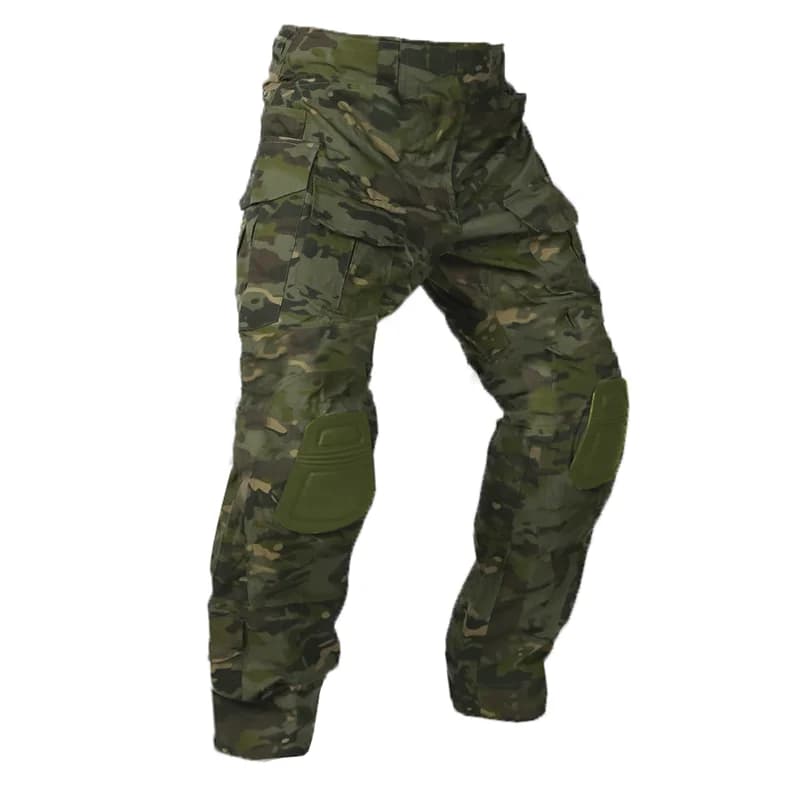 Pantalon tactique Multicam 2025 avec genouillères - Homme - Chasse pêche - Respirant séchage rapide