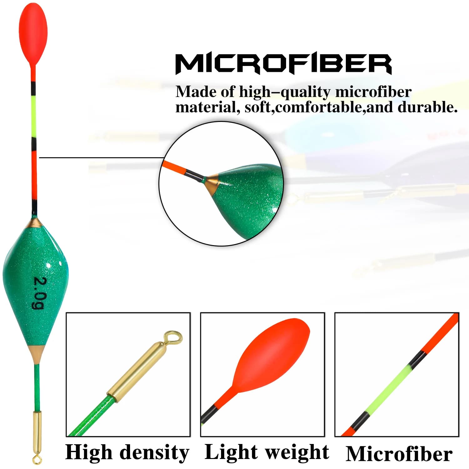 Lot de 10 flotteurs Sougayilang pour la pêche à la truite et au brochet, flotteurs coulissants
