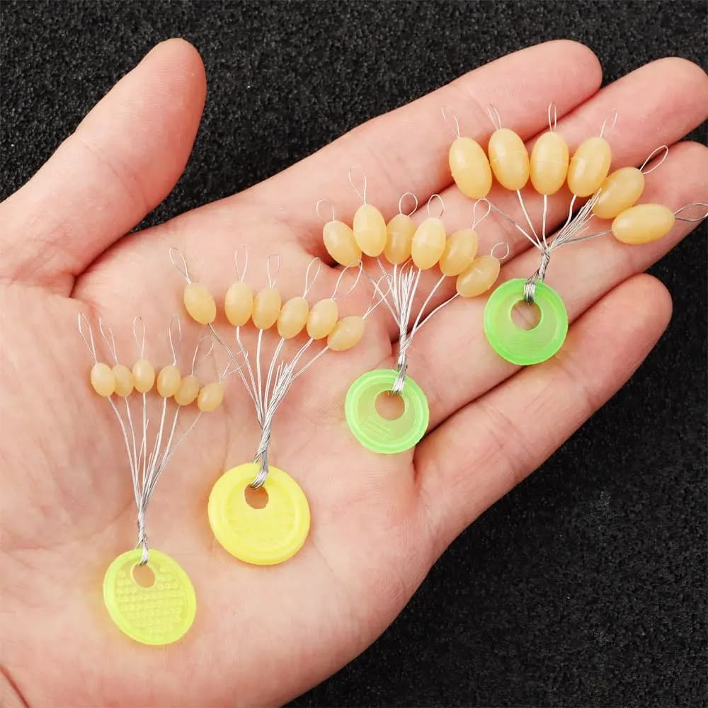 60Pcs DIY S-XL Big Line Stops Space Beans Fishing Tackle Sea Carp Fly Fishing Bait Sport Tool Float Catfish Round Float Ball