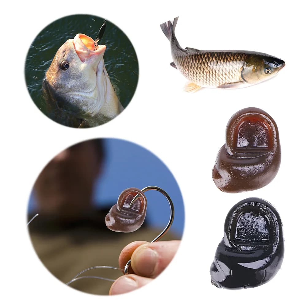 20 leurres escargots flottants pour carpe - Appâts souples réalistes pour technique hair rig et method