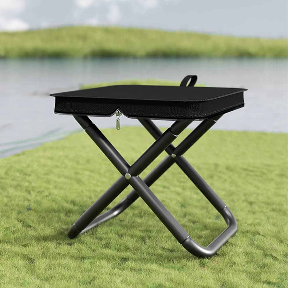 Tabouret pliant portable léger cadre alliage fer pêche camping adolescent sac transport inclus