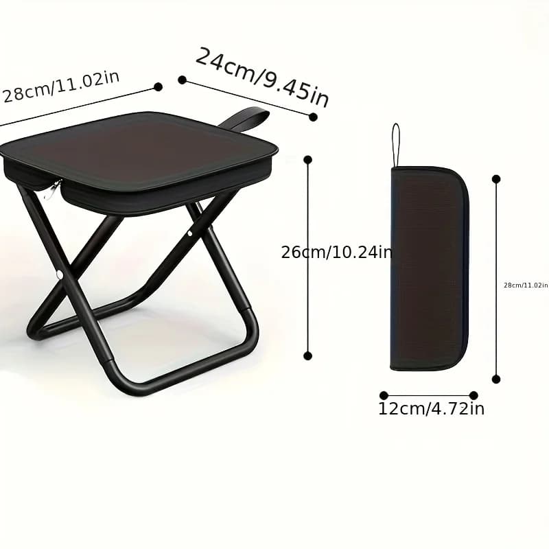 Tabouret pliant sac à dos léger pour pêche voyage camping randonnée plage transport facile
