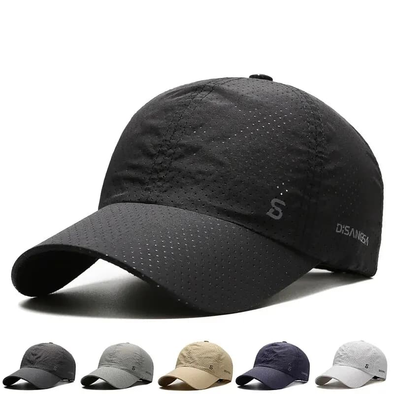 Casquette running pêche séchage rapide visière canard pour pêcheurs sportifs été