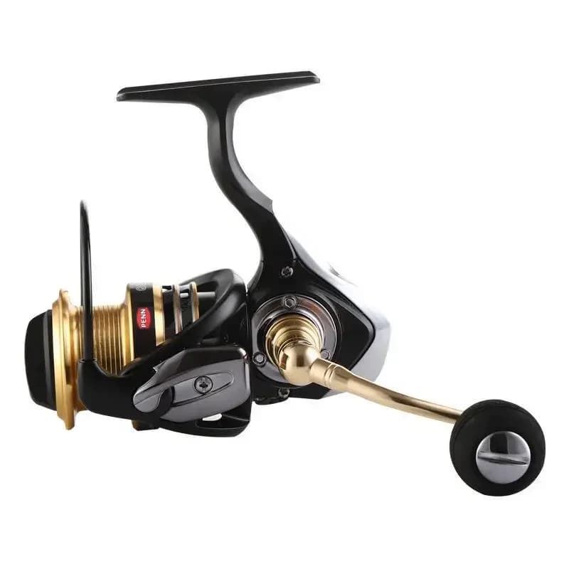 Moulinet de pêche PENN 13+1 roulements - Rapport 4.7:1/5.5:1 - Ligne PE offerte pour pêche en mer et surfcasting