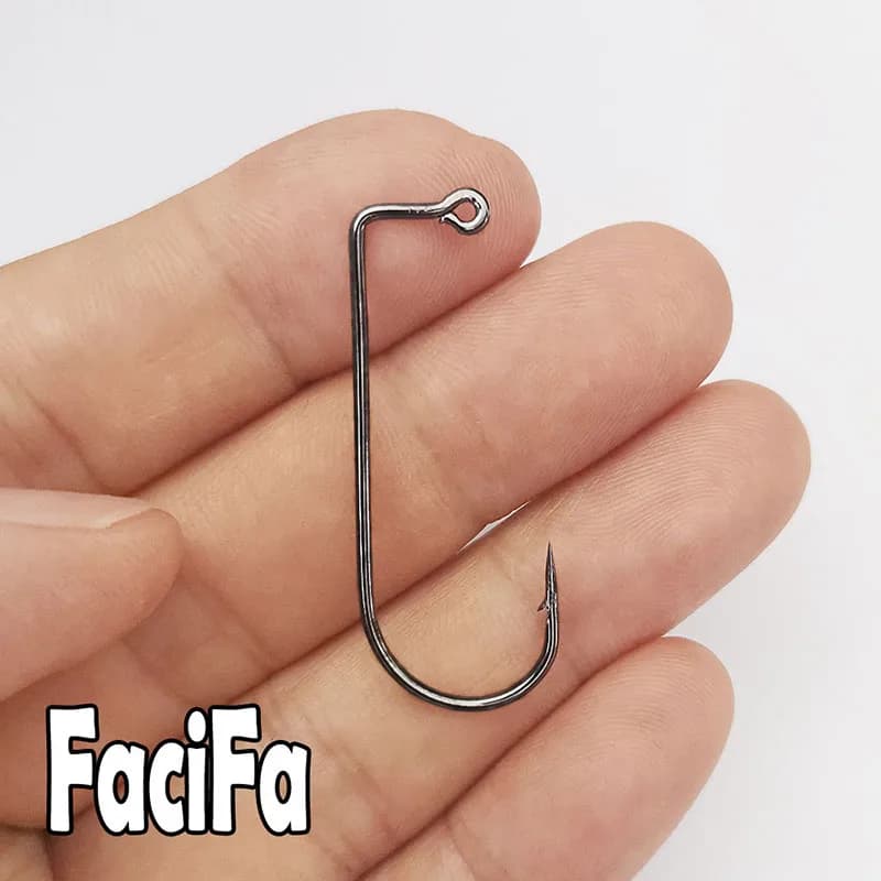 100 Hameçons Jig 90 Degrés pour Montage Mouches - Tailles 6 à 4/0# pour Eau Douce et Salée