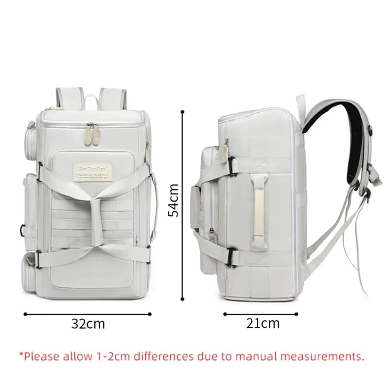 Grand sac de sport voyage pêche yoga compartiment sec humide séparé sac à dos capacité XXL