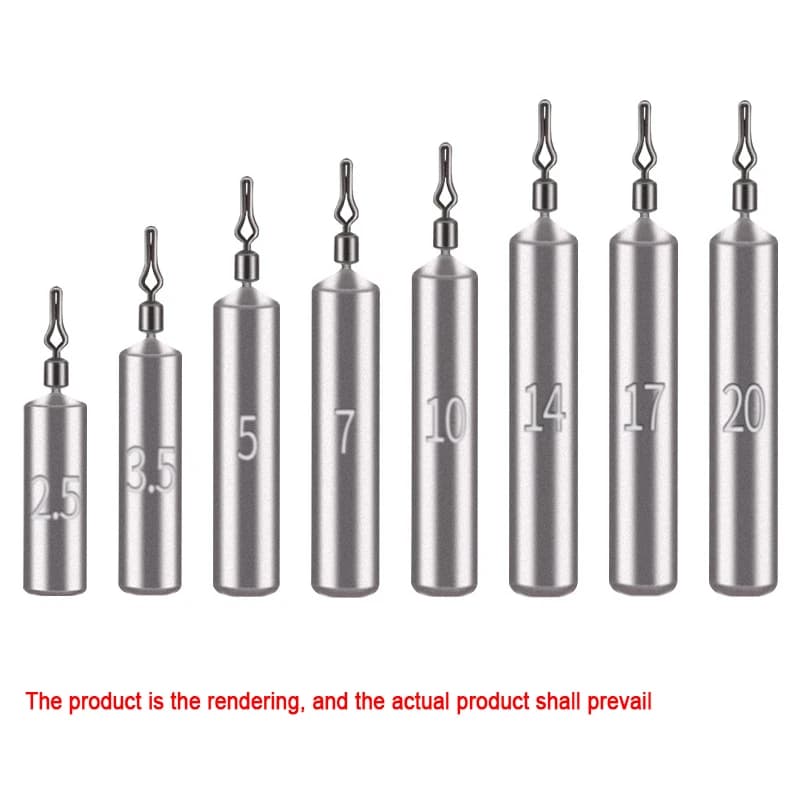 5 pièces connecteurs plombs pêche 2.5g-20g plombs souples accessoires pêche leurres