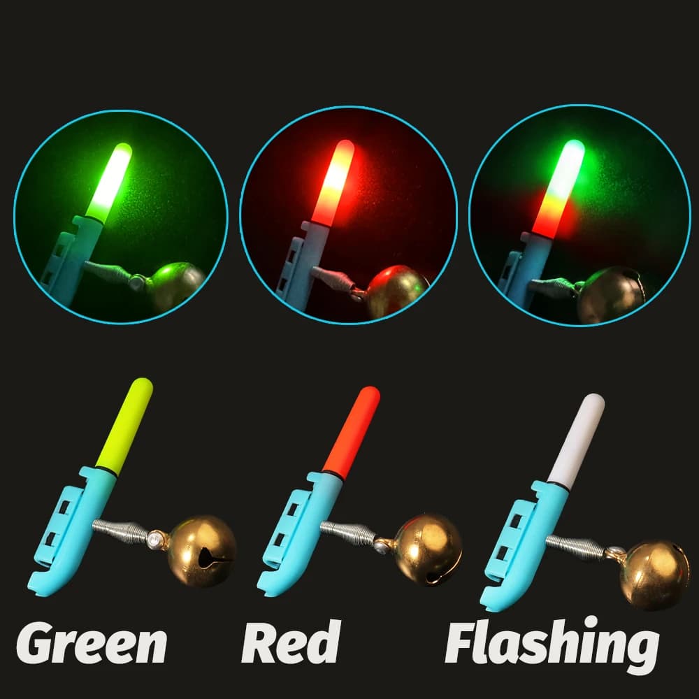Lampe LED lumineuse pour canne pêche CR425 avec charge USB - Alarme de touche nocturne brillante