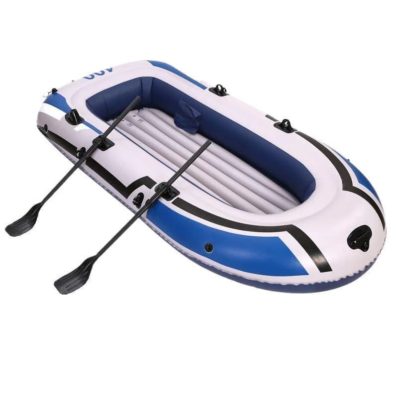 Bateau gonflable assault 2 à 4 personnes pour dérive pêche et rafting loisir fond épais