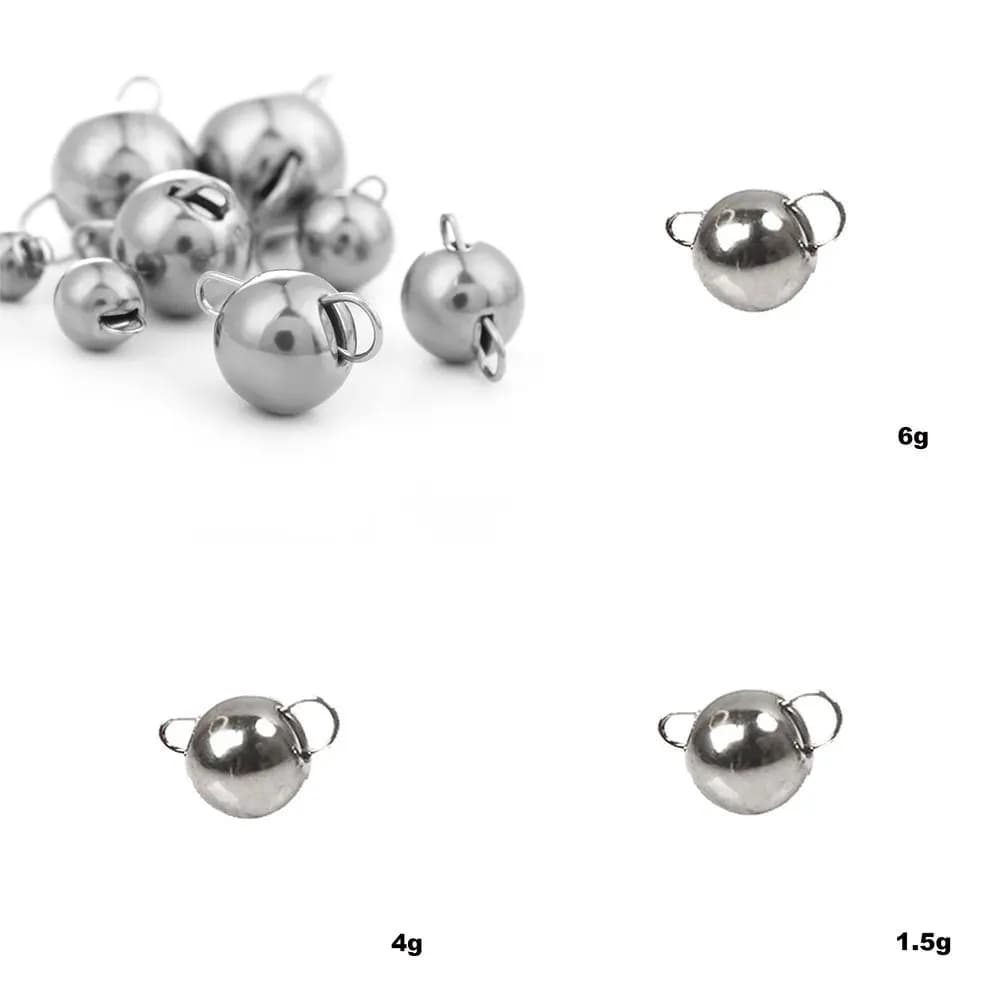 Plomb cheburashka tungstène 0.6g-12g pour pêche profonde avec leurres souples carnassiers
